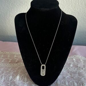 Brighton Silver 3 Heart sliding necklace .